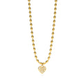 Kidult | girocollo in acciaio 316l pvd giallo cristalli | style 98 | 851166