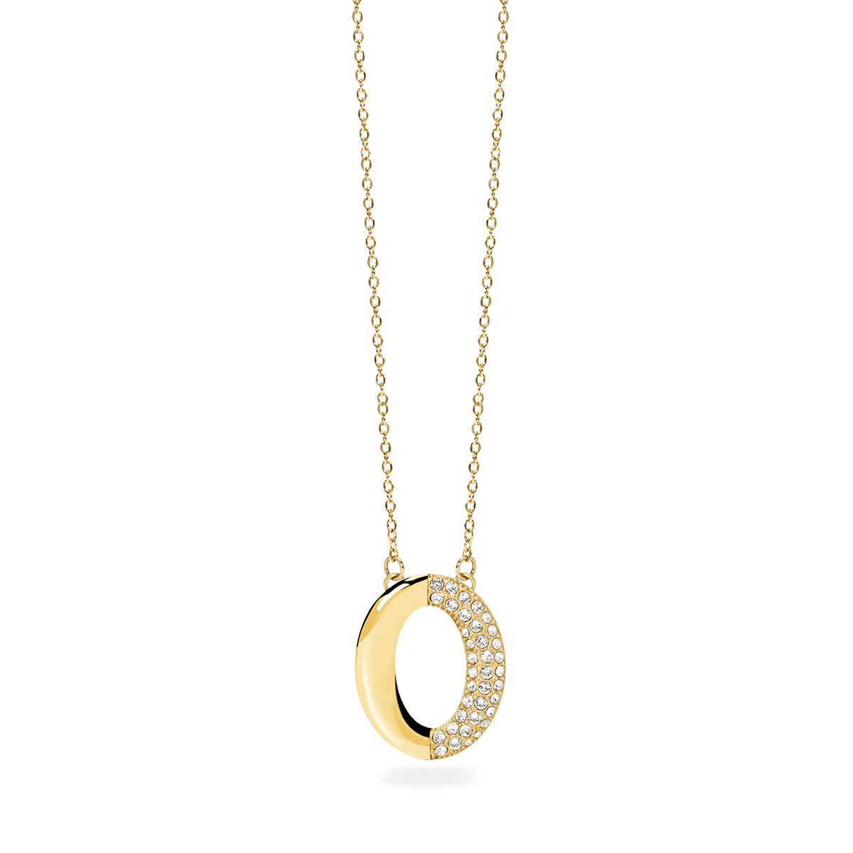 Kidult | girocollo in acciaio 316l pvd giallo cristalli | style 87 | 851180
