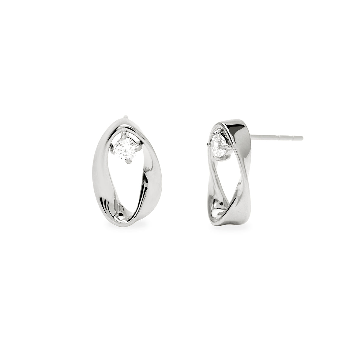 Kidult | orecchini in acciaio 316l zirconi | style 86 | 861155
