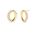 Kidult | orecchini in acciaio 316l pvd giallo cristalli | style 87 | 861156