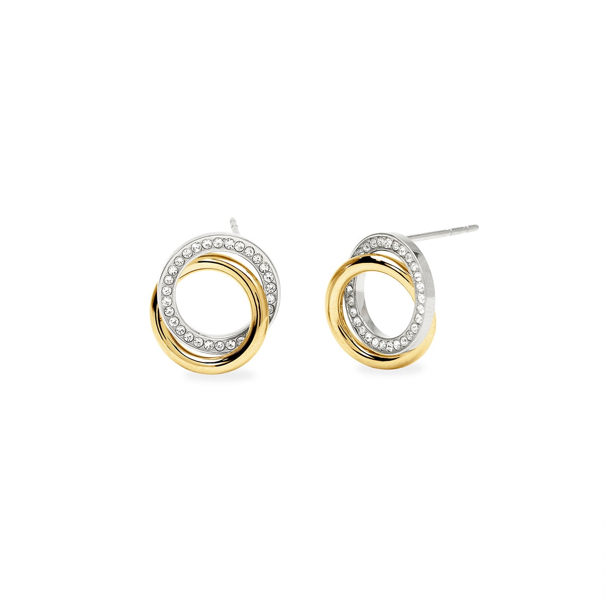 Kidult | orecchini in acciaio 316l pvd giallo cristalli | style 88 | 861159
