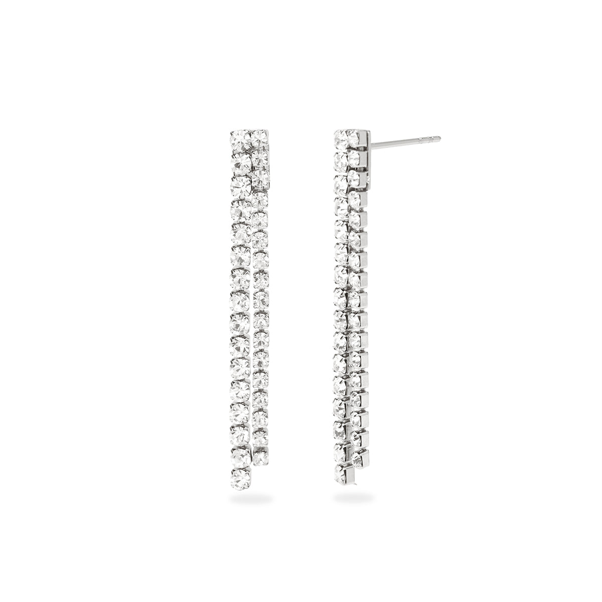Kidult | orecchini in acciaio 316l cristalli | style 10 | 861162