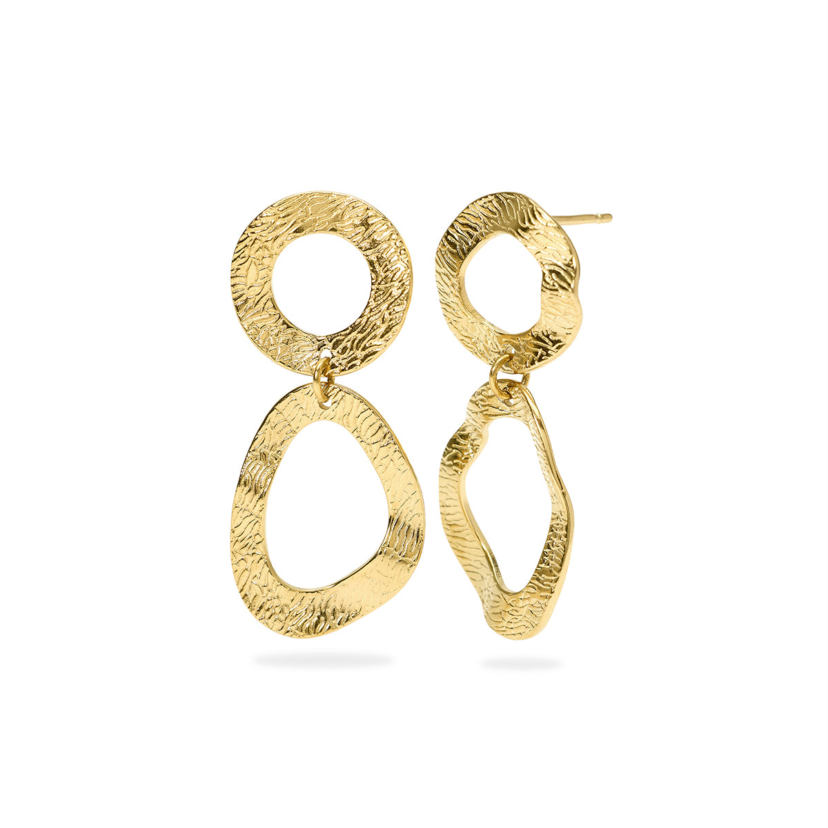 Kidult | orecchini in acciaio 316l pvd giallo | style 89 | 861168