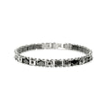 Kidult | bracciale in acciaio 316l ceramica cristalli | style 22 | 831280