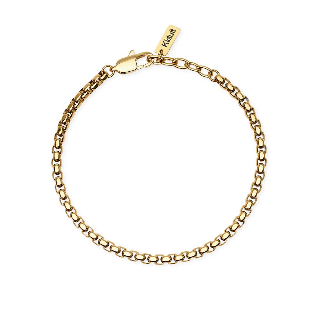 Kidult | bracciale in acciaio 316l pvd giallo | style 57 | 831285