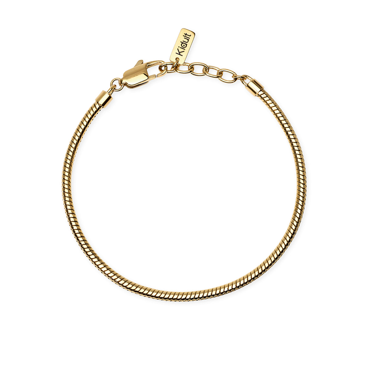 Kidult | bracciale in acciaio 316l pvd giallo | style 59 | 831287