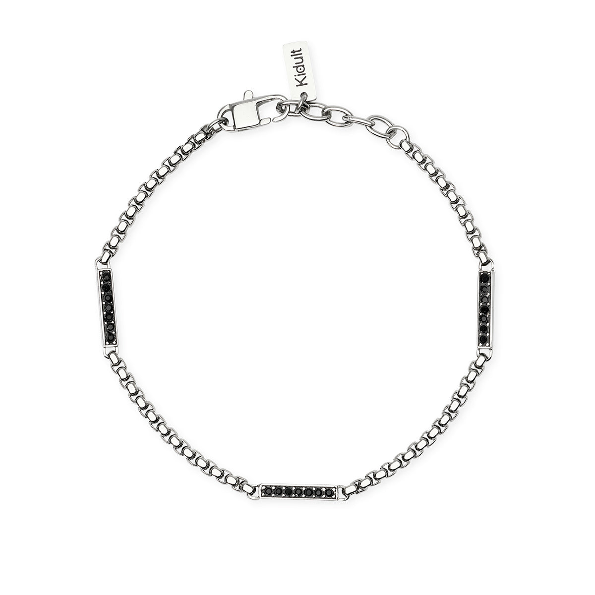 Kidult | bracciale in acciaio 316l cristalli | style 64 | 831289