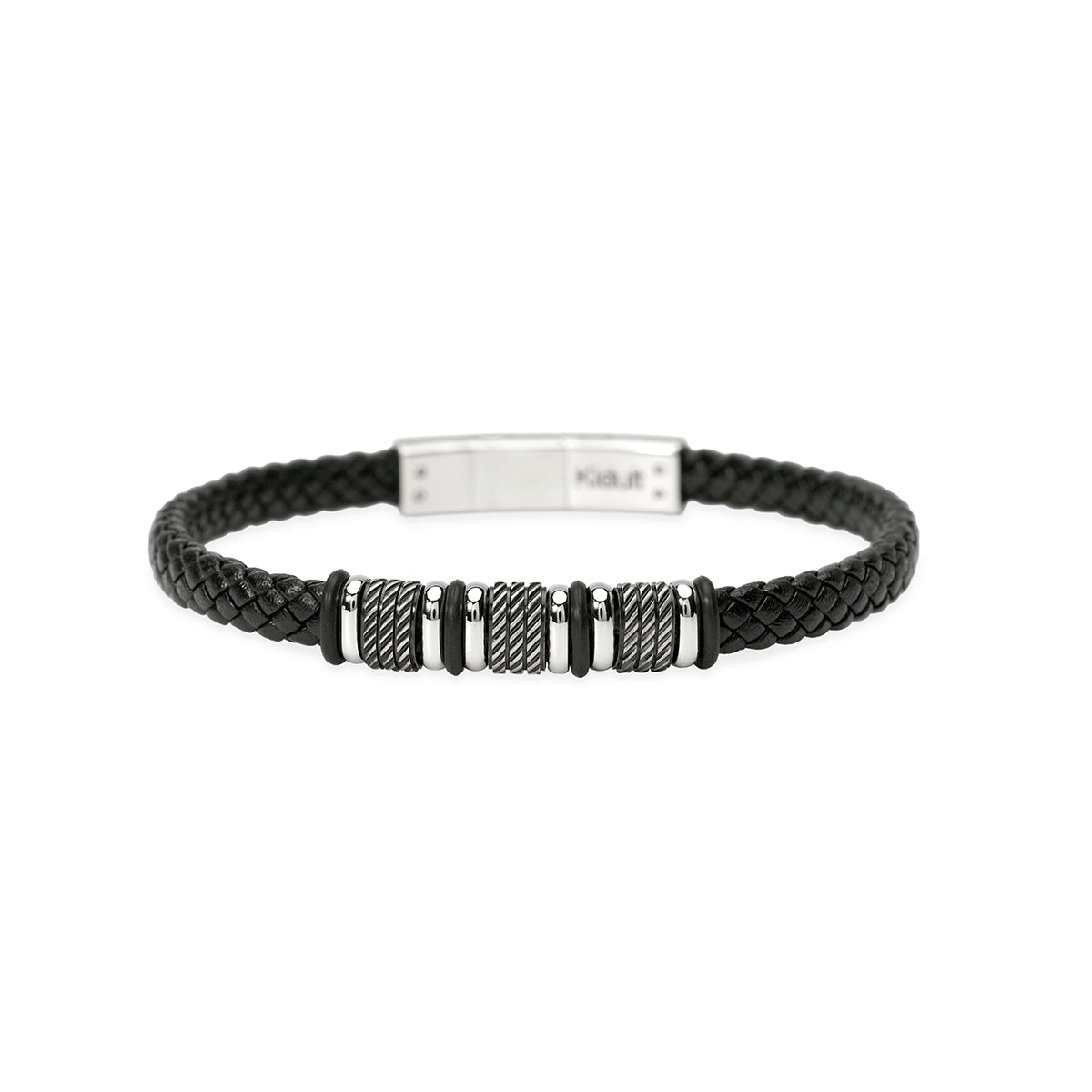 Kidult | bracciale in acciaio 316l lab leather | style 52 | 831290