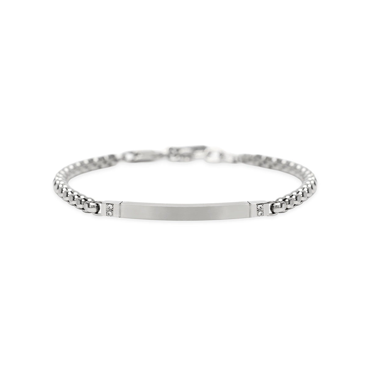 Kidult | bracciale in acciaio 316l cristalli | style 17 | 831294
