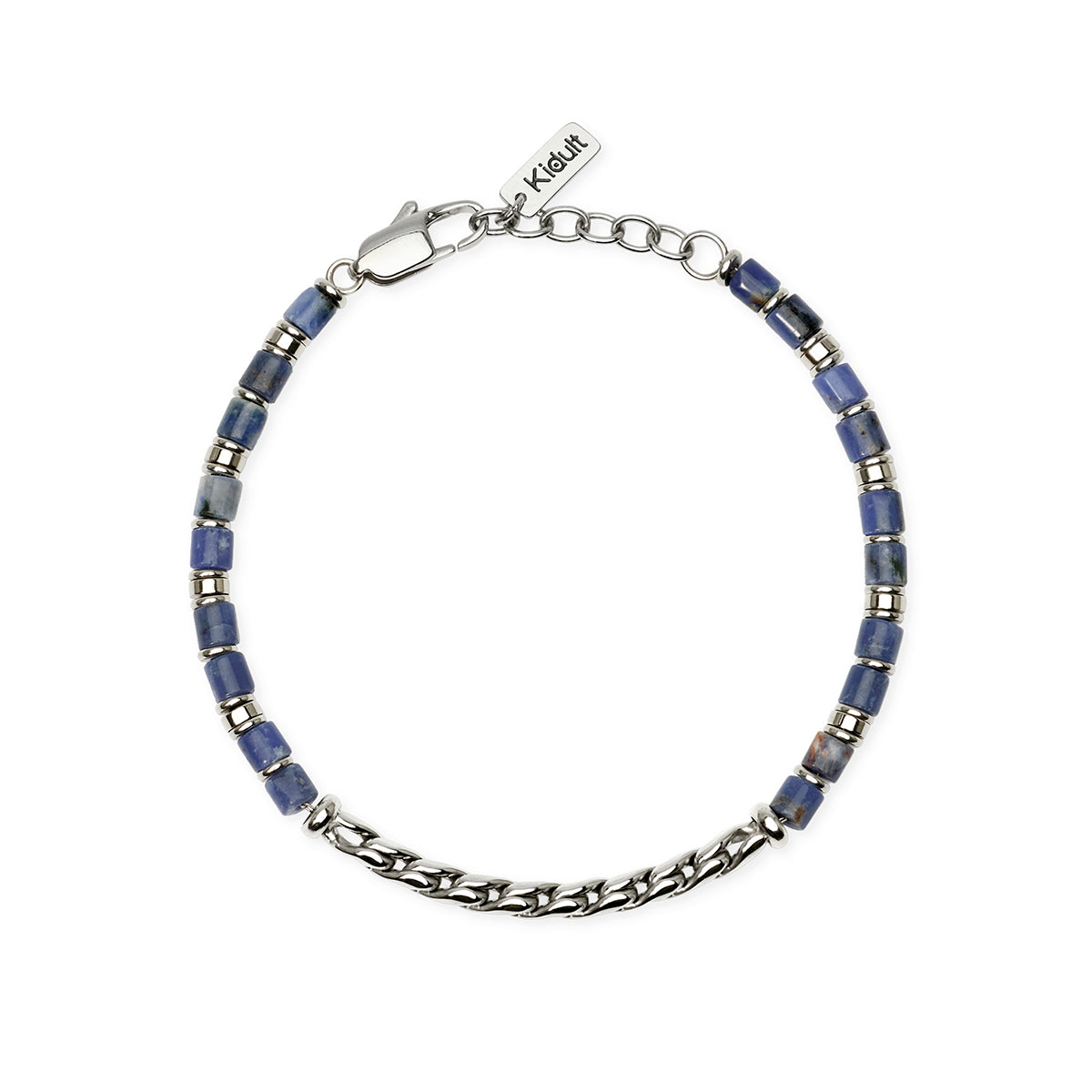 Kidult | bracciale in acciaio 316l sodalite | style 68 | 831301