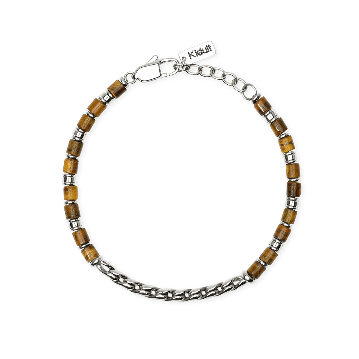 Kidult | bracciale in acciaio 316l occhio di tigre | style 68 | 831302