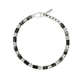 Kidult | bracciale in acciaio 316l ematite ossidiana | style 65 | 831303