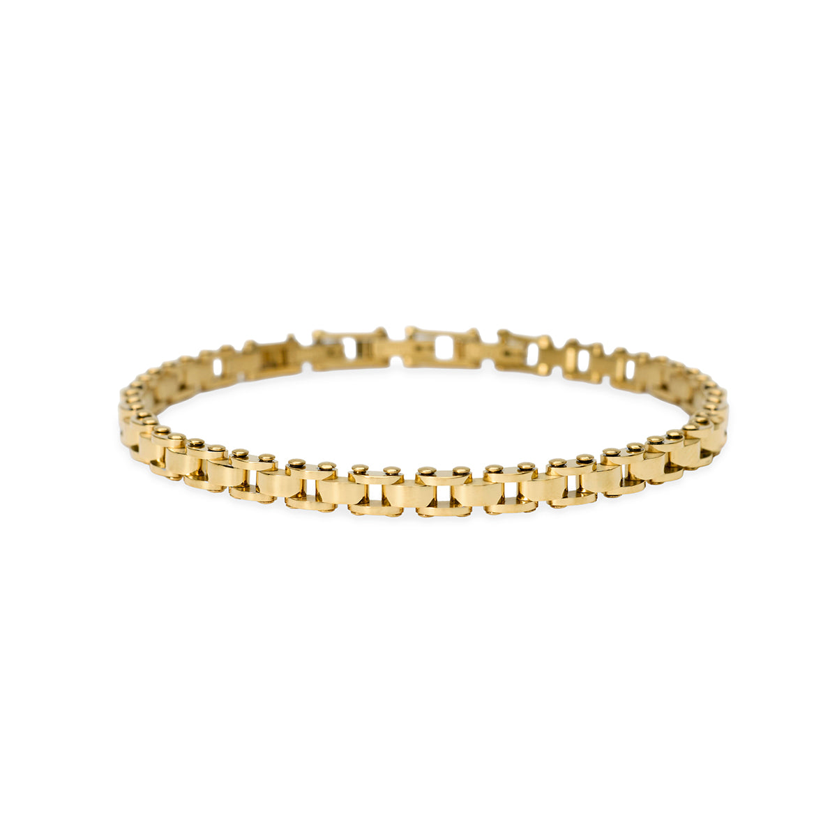 Kidult | bracciale in acciaio 316l pvd giallo | style 66 | 831308