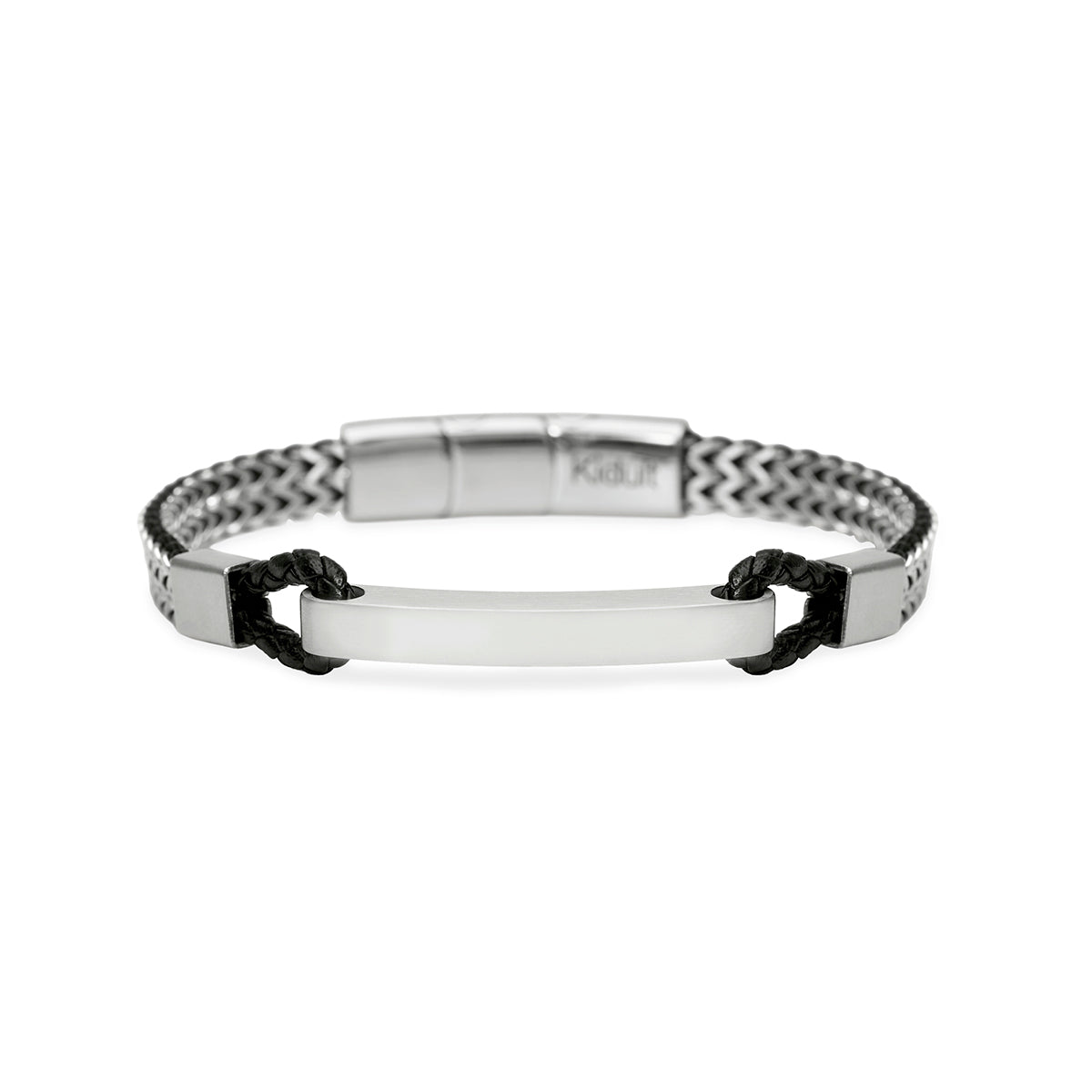 Kidult | bracciale in acciaio 316l lab leather nylon | style 43 | 831309