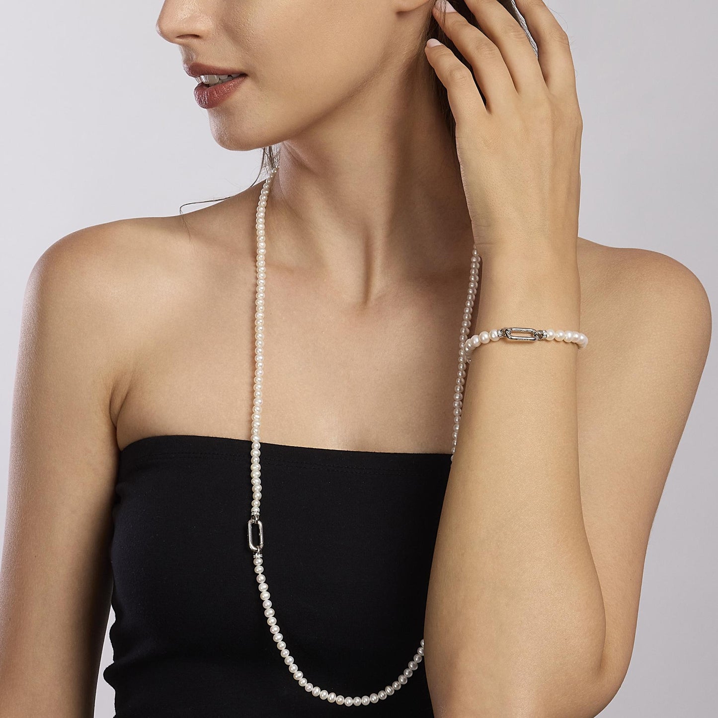 Mabina | Collana lunga con perle coltivate Elizabeth | 553512