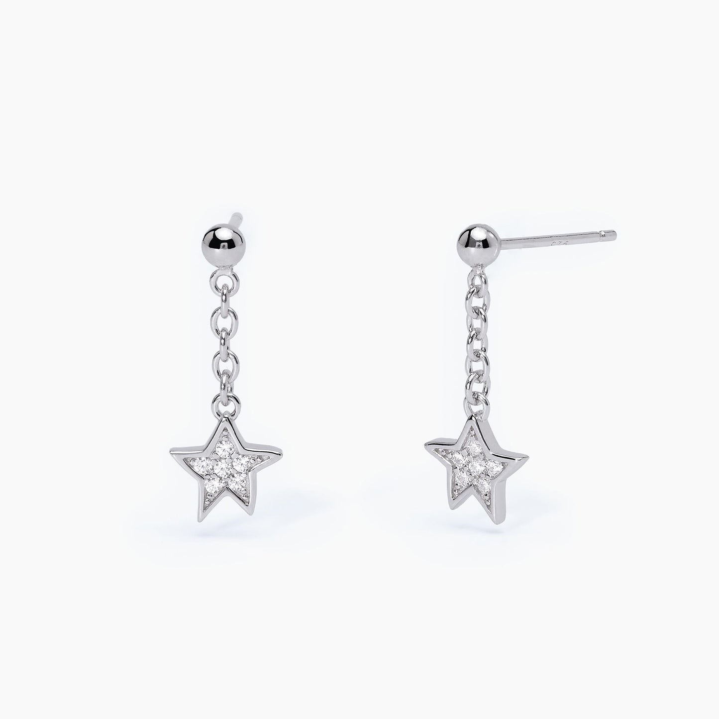 Mabina Junior | Orecchini in argento con stelle pendenti | Stella Stellina | 563616